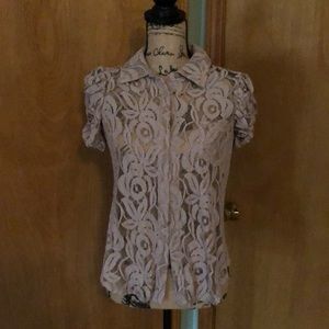 INC lace blouse